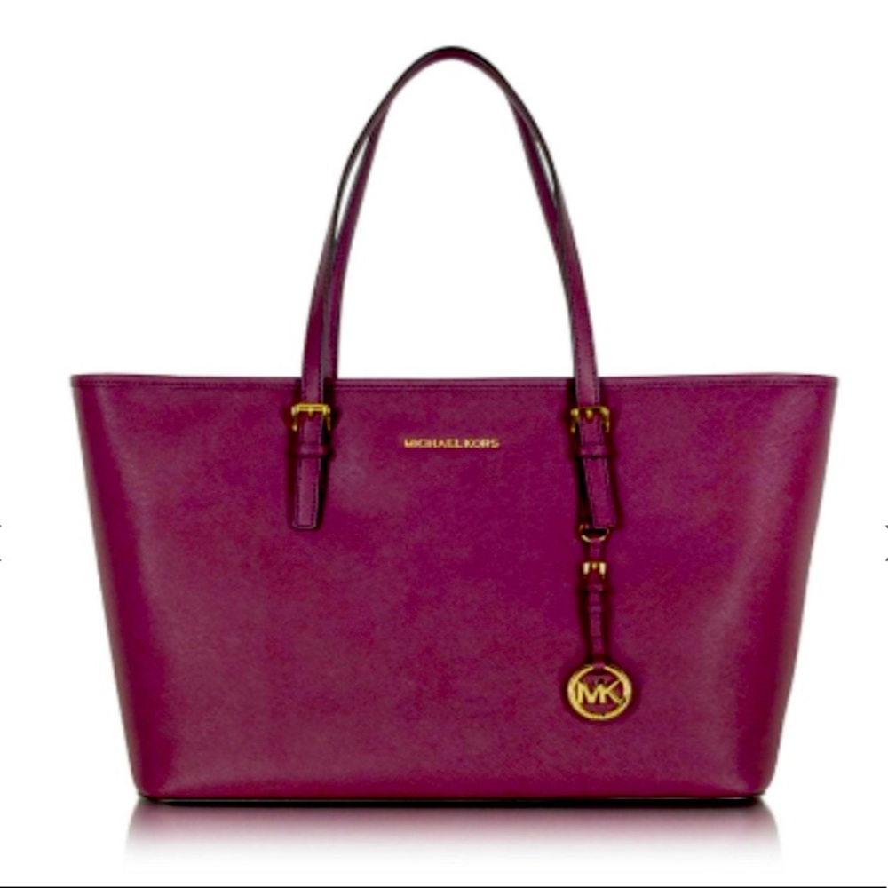 Michael Kors Jet Set Travel Saffiano Leather Tote